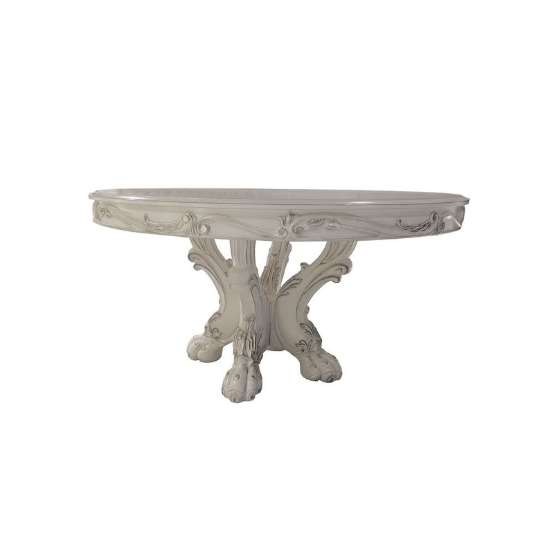 Dresden – Round Dining Table – Bone White