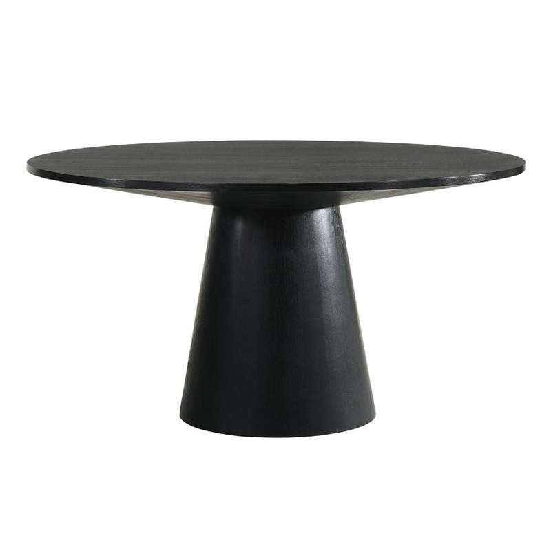 Froja – Round Dining Table – Black