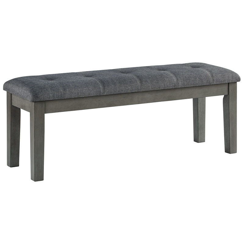 Hallanden – Large UPH Dining Room Bench – Black / Gray