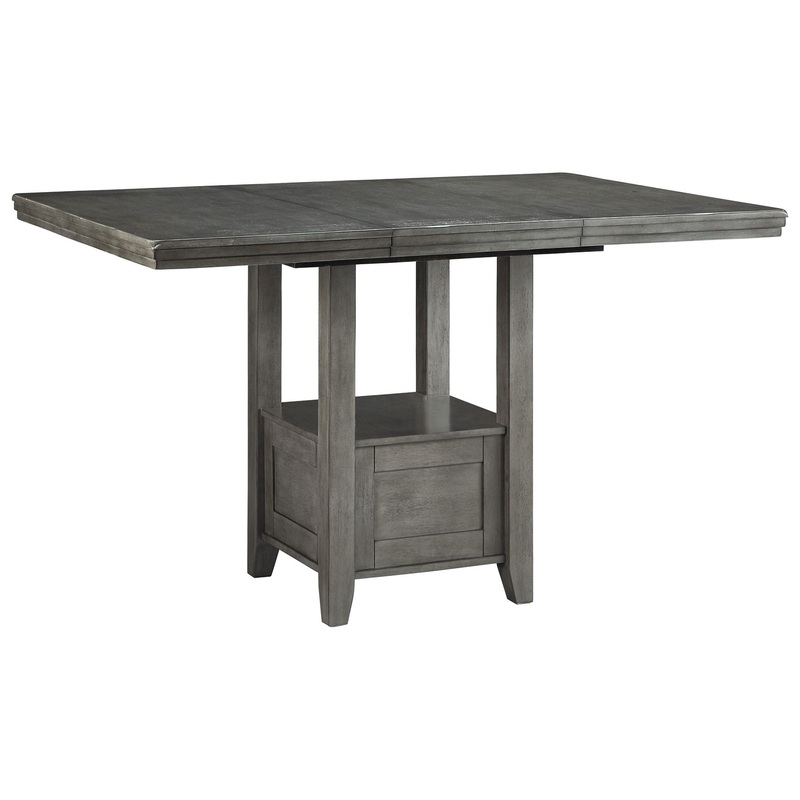 Hallanden – Rectangular Dining Room Counter Extension Table – Gray