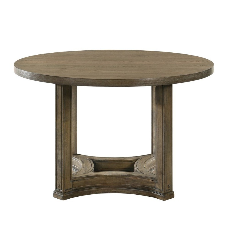 Parfield – Round Dining Table – Weathered Oak