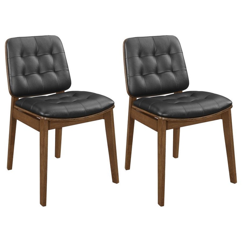 Redbridge – Upholstered Dining Side Chair (Set of 2) – Walnut