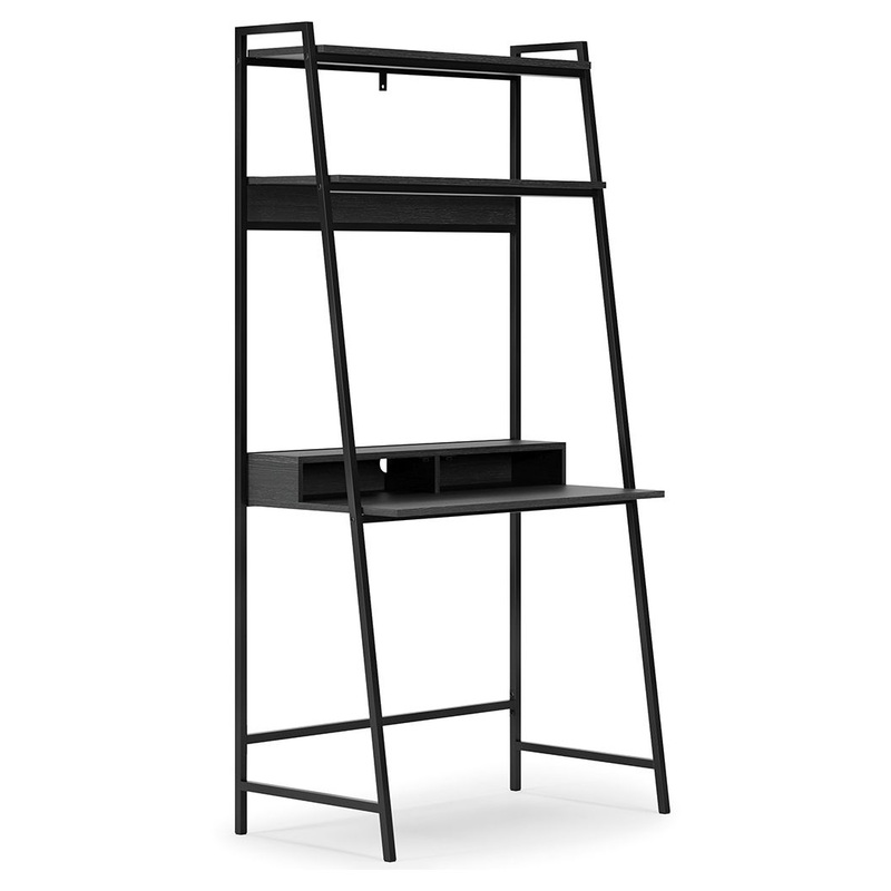 Yarlow – Home Office Desk and Shelf – Black