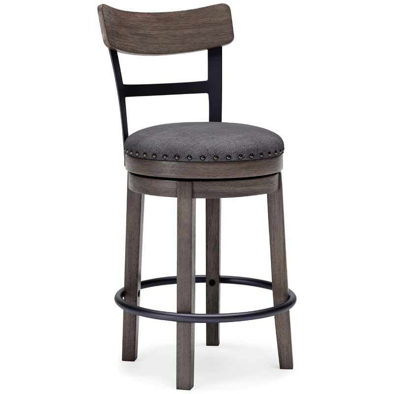 Caitbrook – UPH Swivel Barstool  – Gray