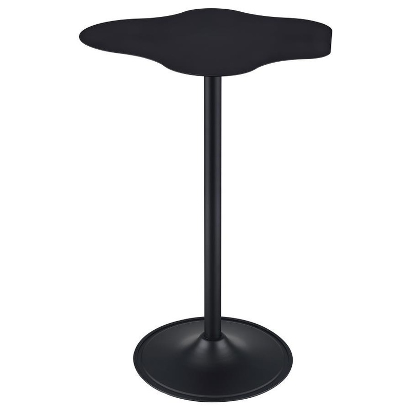 Keanu – Curved Cloud-Shaped Bistro Bar Table – Black