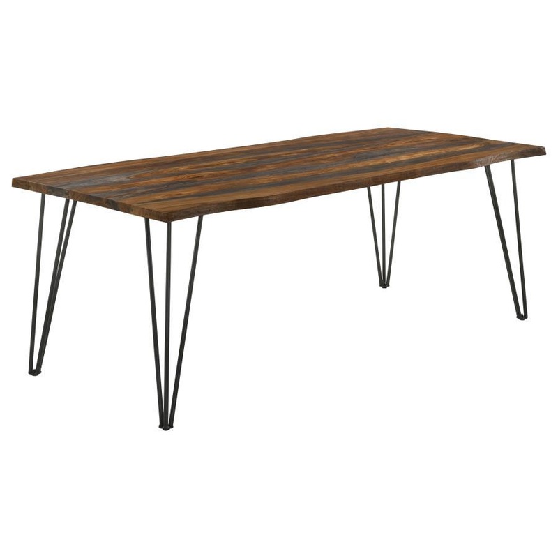 Neve – Live Edge Dining Table – Gray Sheesham