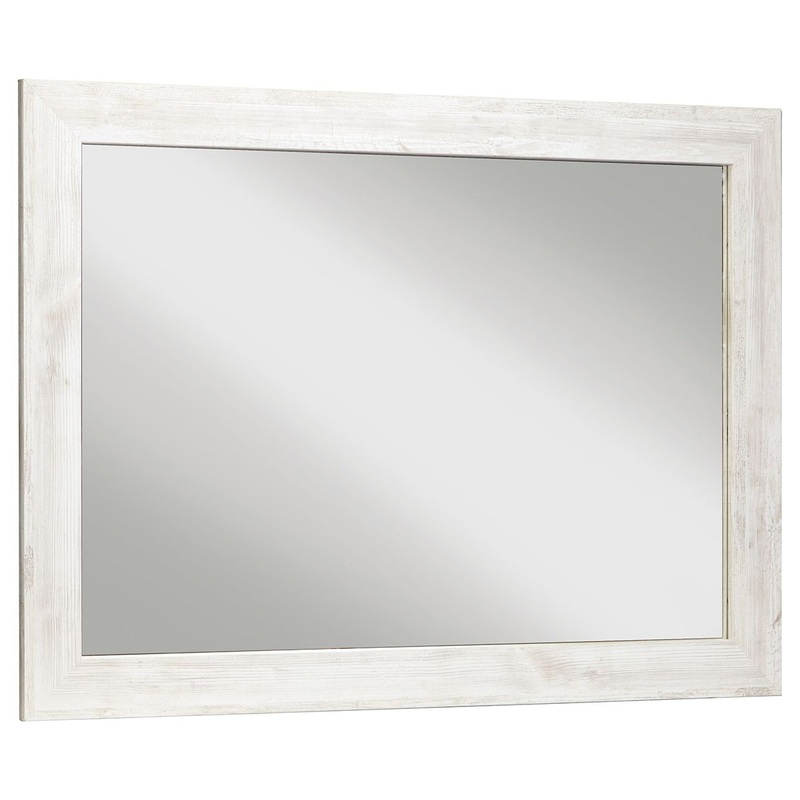 Paxberry – Bedroom Accent Mirror – Whitewash