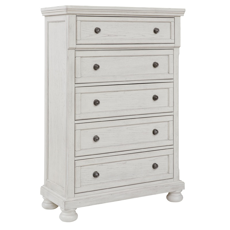 Robbinsdale – Five Drawer Chest – Antique White
