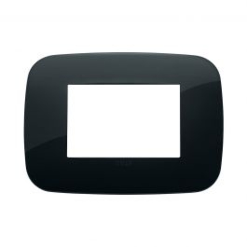 ARKE ROUND PLATE 3 PLACES BLACK