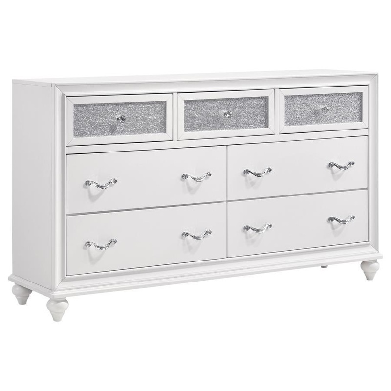 Barzini – 7-drawer Dresser|White