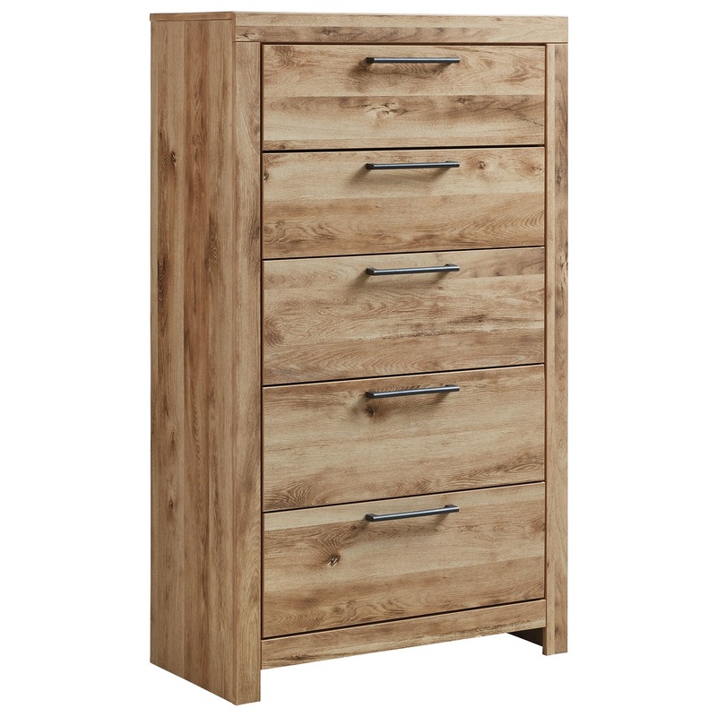 Hyanna – Five Drawer Chest – Tan Brown