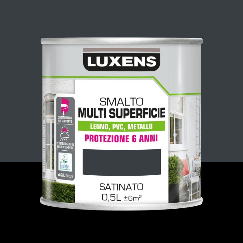 MULTI-SURFACE ENAMEL ANTHRACITE 500ML LUXENS