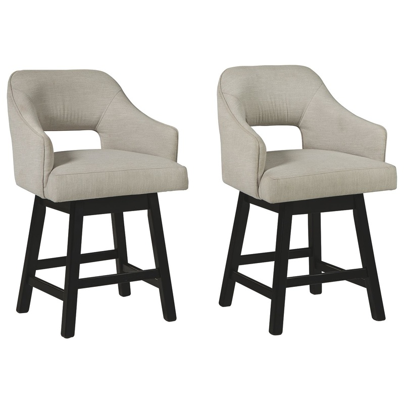 Tallenger – Upholstered Swivel Barstool (Set of 2)