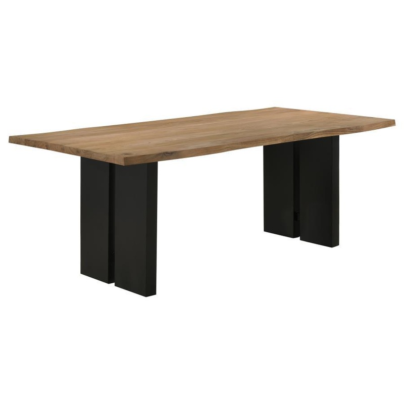 Bradshaw – Live Edge Wood Dining Table – Natural Acacia