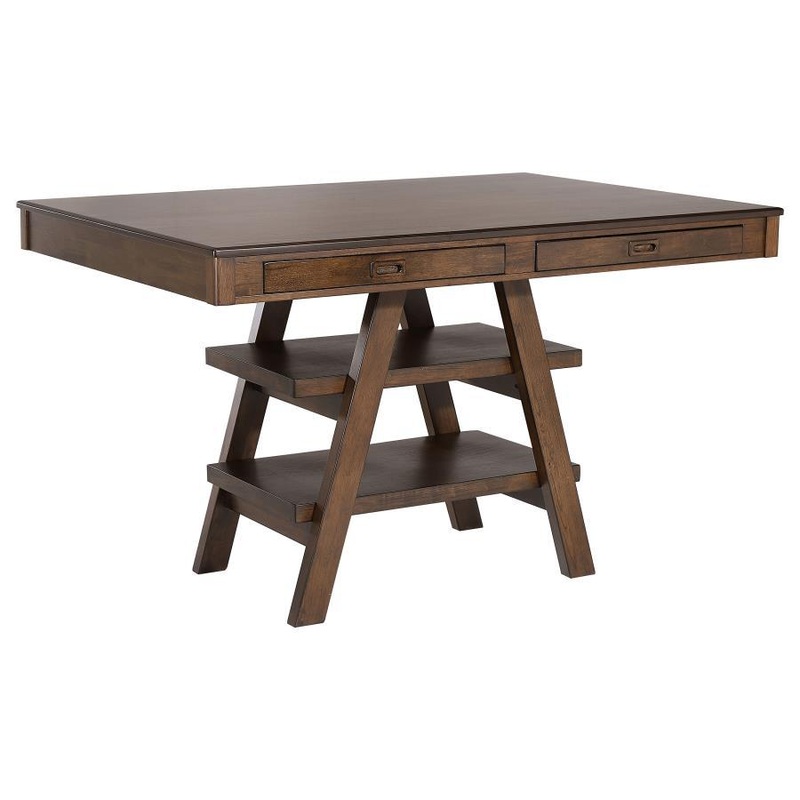 Dewey – Rectangular Counter Height Dining Table – Walnut