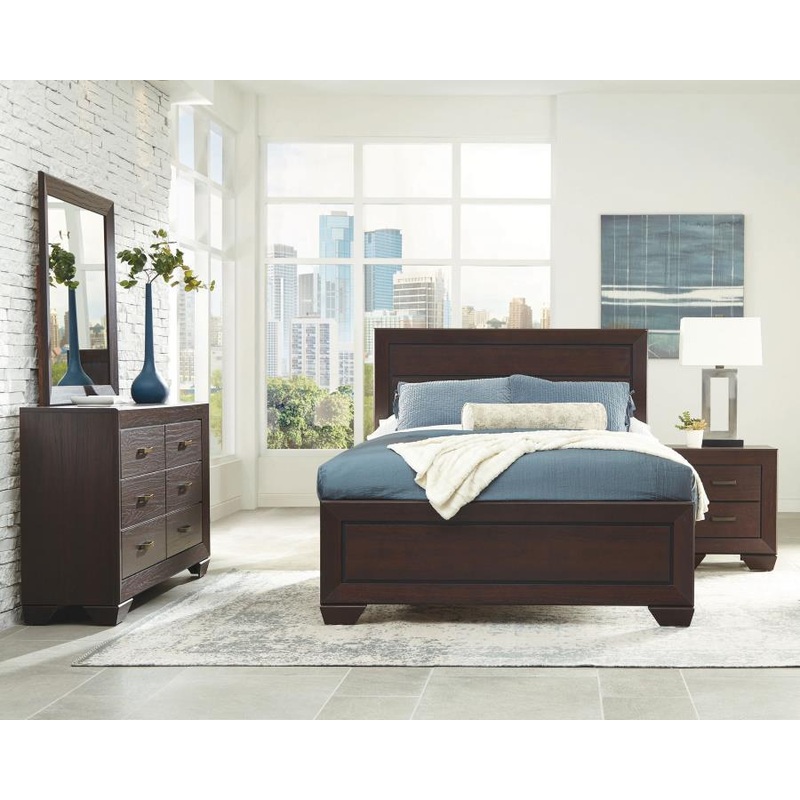 Kauffman – Transitional Panel Bed Bedroom Set