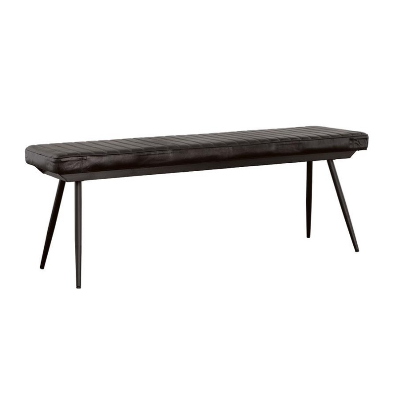 Misty – Leather Upholstered Dining Bench – Antique Espresso