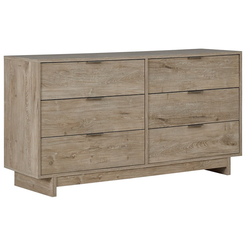 Oliah – Six Drawer Dresser – 31” Height – Beige