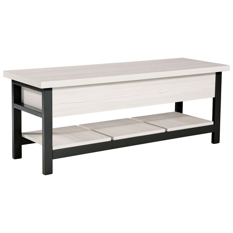 Rhyson – Storage Bench|White