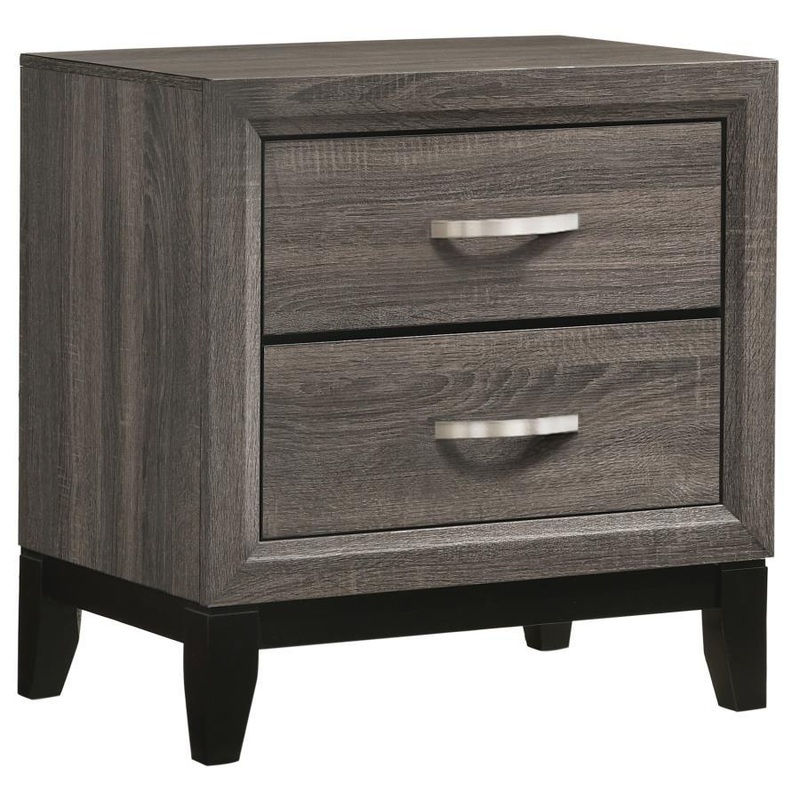 Watson – 2-Drawer Nightstand – Gray Oak