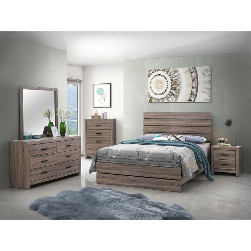 Brantford – Panel Bedroom Set|Dark Brown|White|4 Pc. Bed, Dresser, Mirror, Nightstand|5 Pc. Bed, Dresser, Mirror, Chest, Nightstand|King|Queen