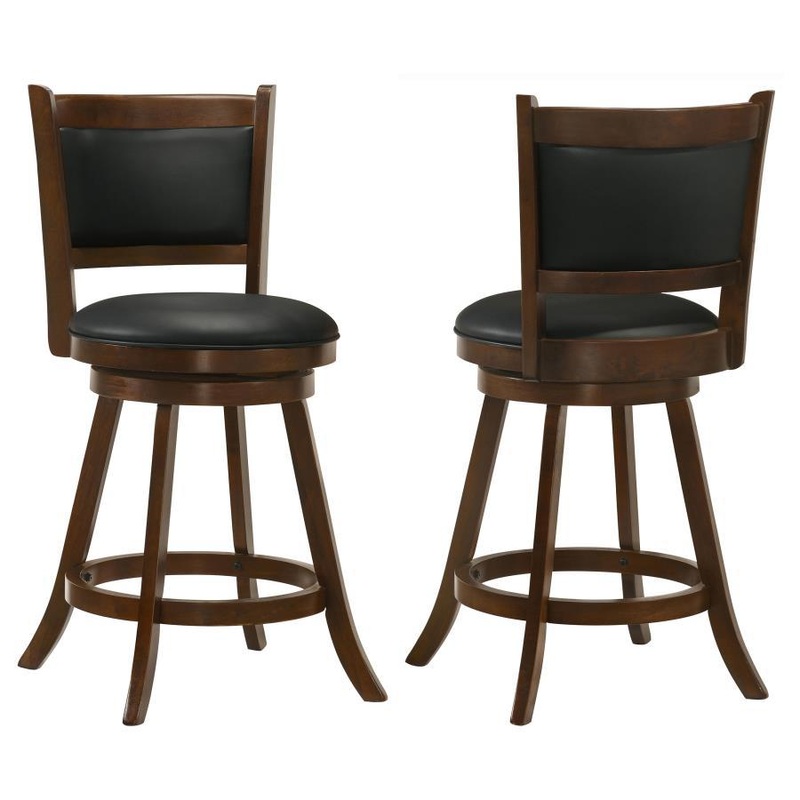 Broxton – Upholstered Swivel Stools (Set of 2)