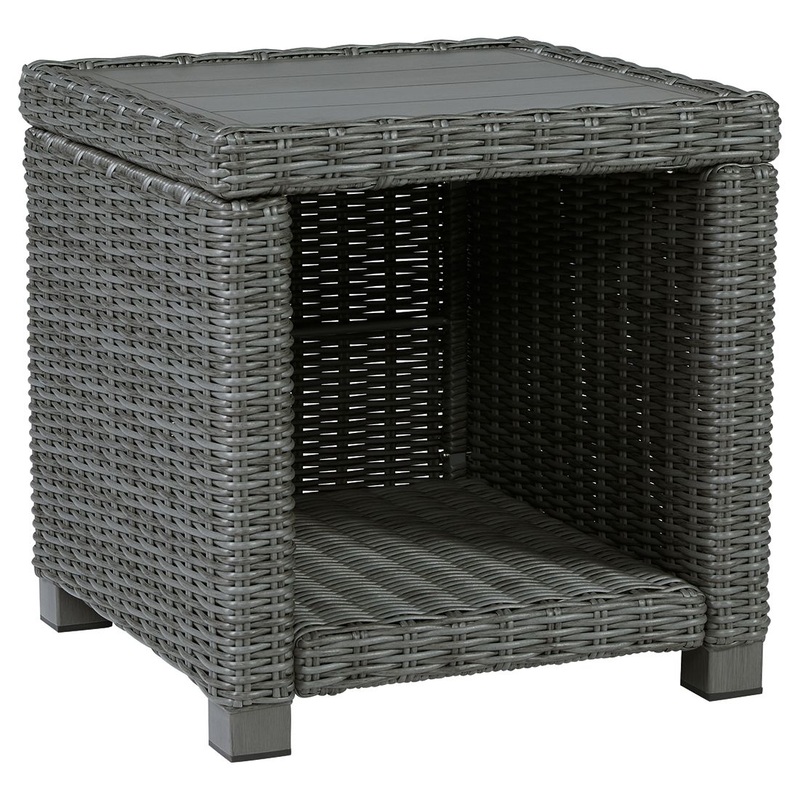 Elite Park – Square End Table – Gray