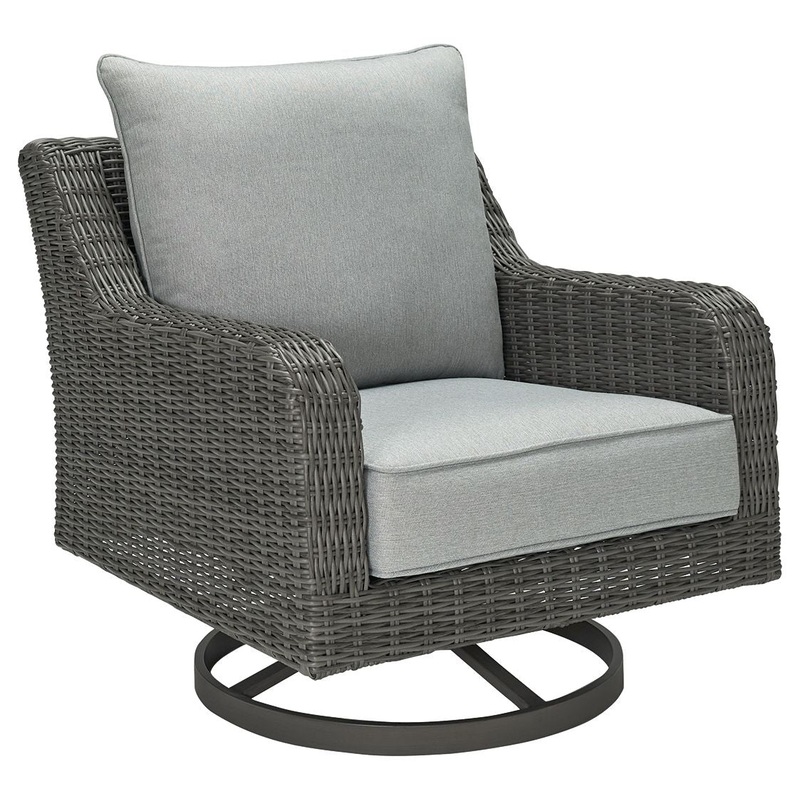 Elite Park – Swivel Lounge w/ Cushion – Gray