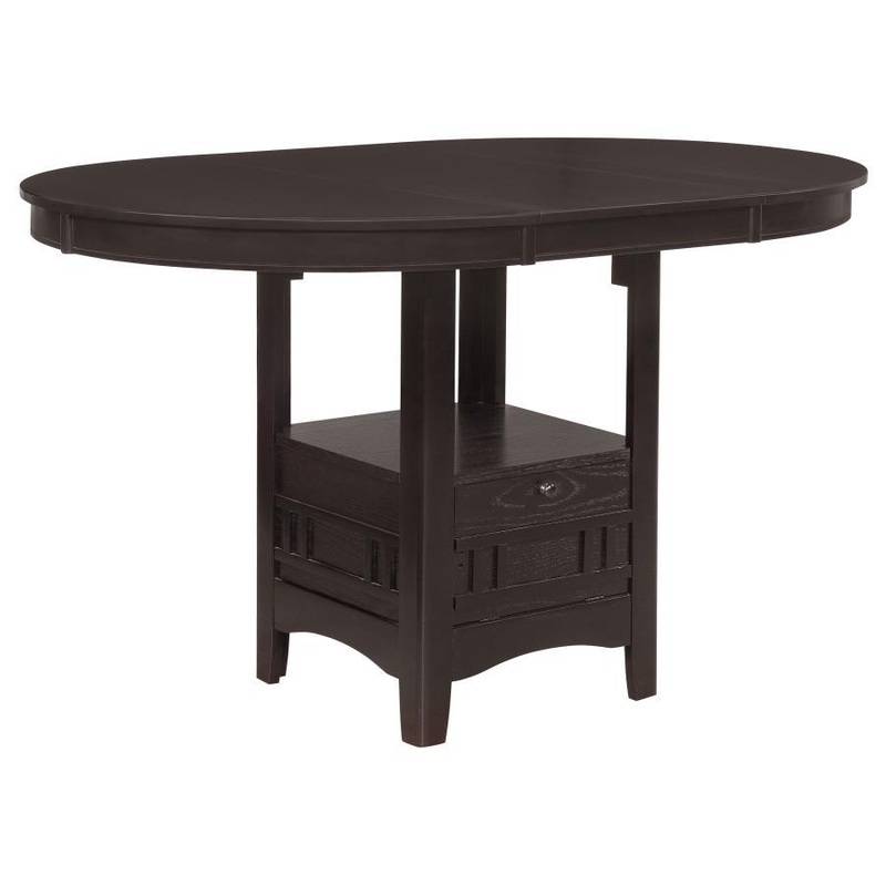Lavon – Oval Extension Counter Dining Table – Espresso