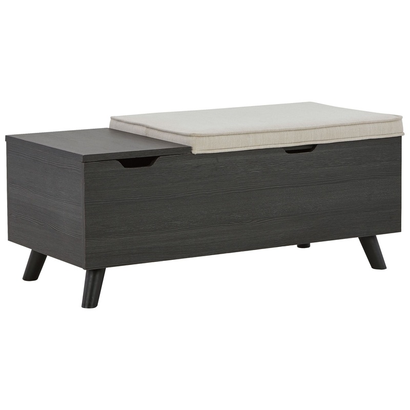 Yarlow – Storage Bench – Dark Gray