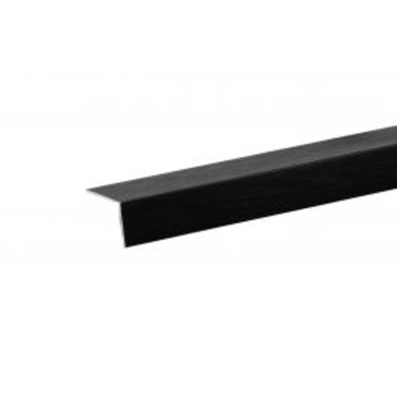 ALUMINIUM ANGLE PROFILE 30X30MM 1M ANODISED BLACK BRUSHED