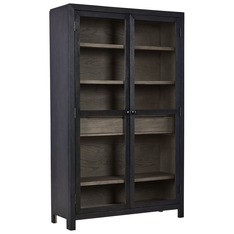 Lenston – Accent Cabinet|Dark Gray|2 Doors|3 Doors