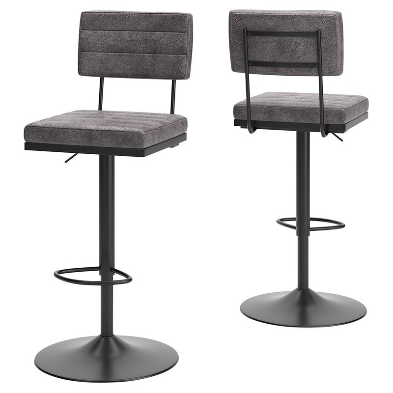 Strumford – Tall Swivel Barstool (Set of 2)