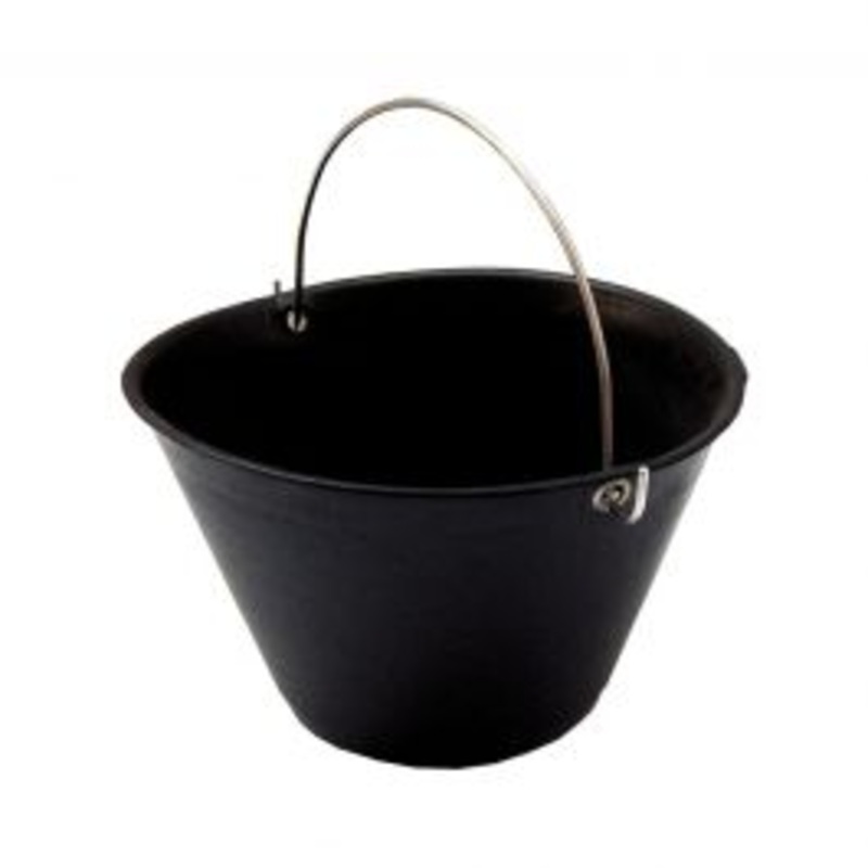 8L BLACK PVC BUCKET