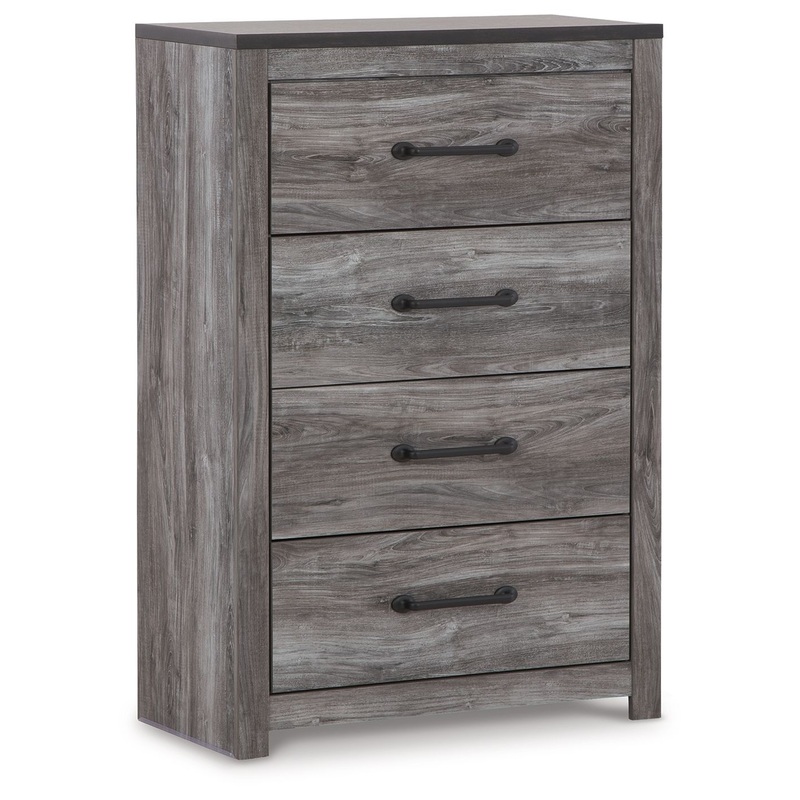 Bronyan – Four Drawer Chest – Dark Gray
