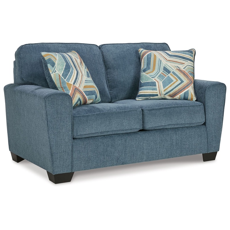 Cashton – Loveseat|Blue