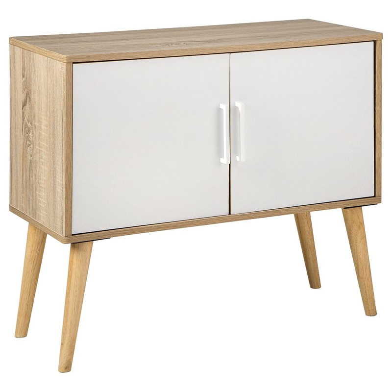 Orinfield – Accent Cabinet|White|Dark Brown