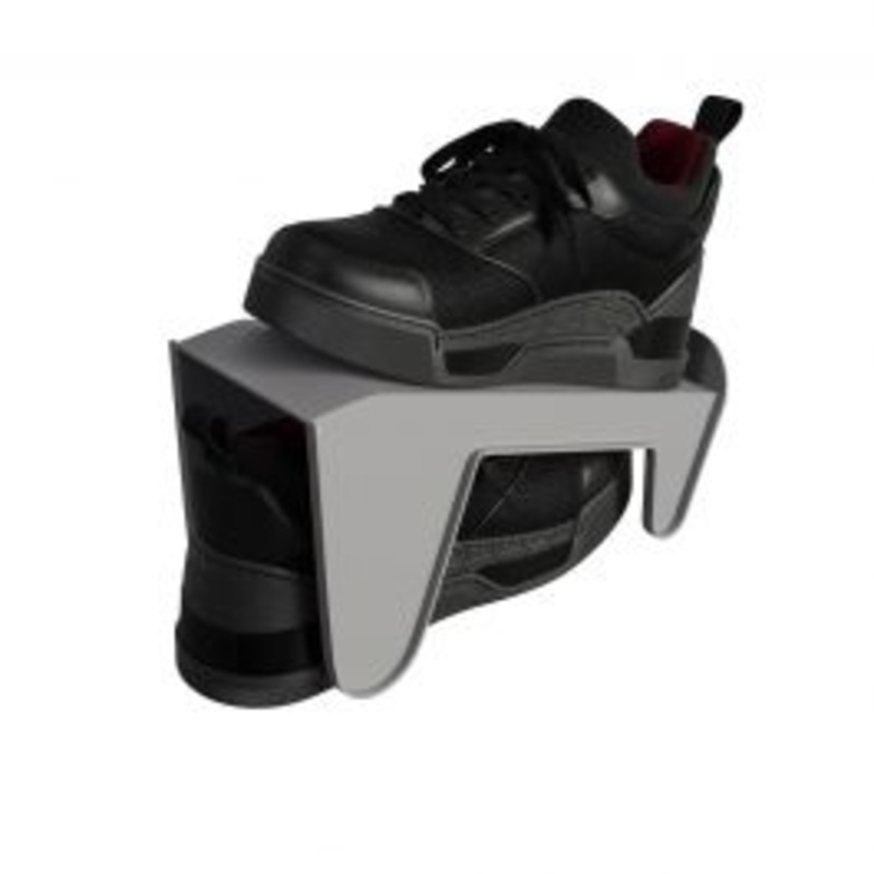 SPACE-SAVING STEP FOR SHOES GREY