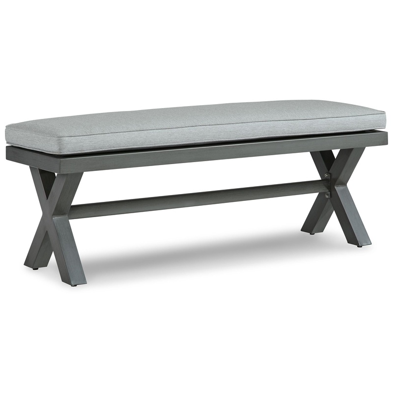 Elite Park – Bench With Cushion – Gray