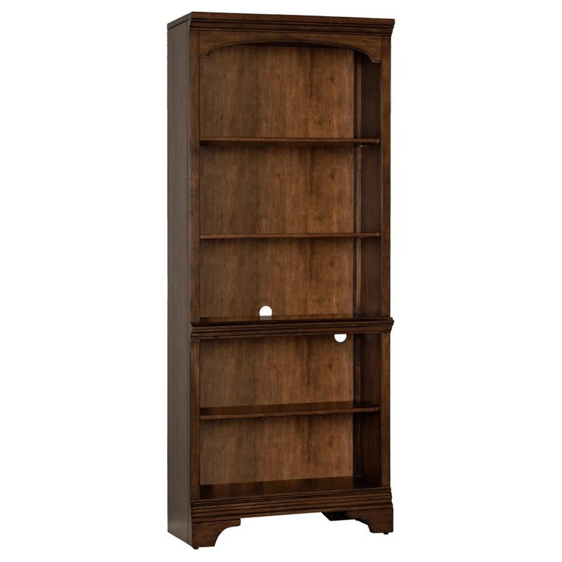 Hartshill – 5-Shelf Bookcase – Burnished Oak