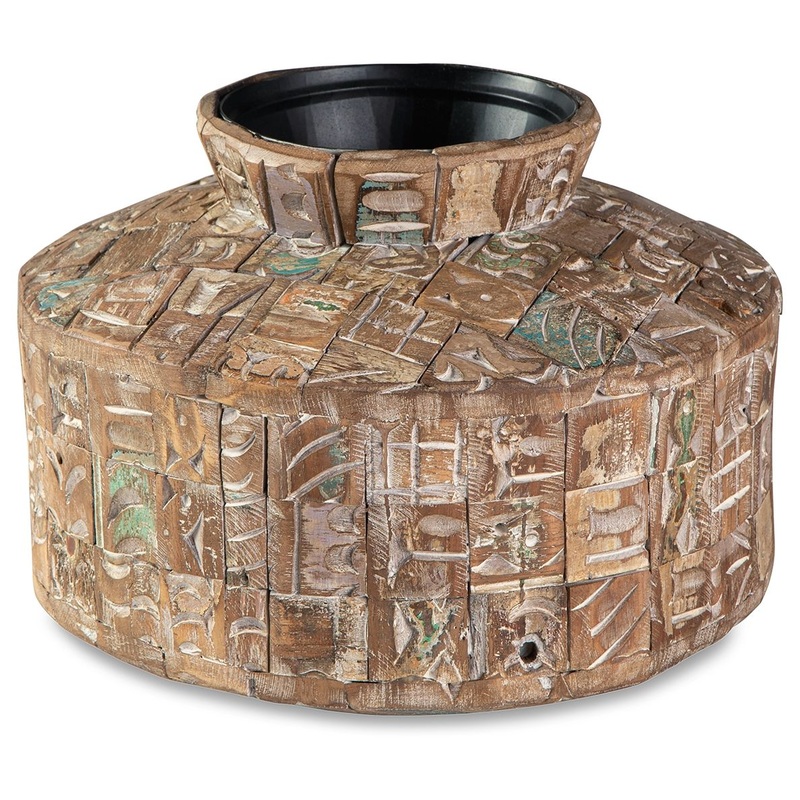 Meltland – Vase – Square – Natural / Black