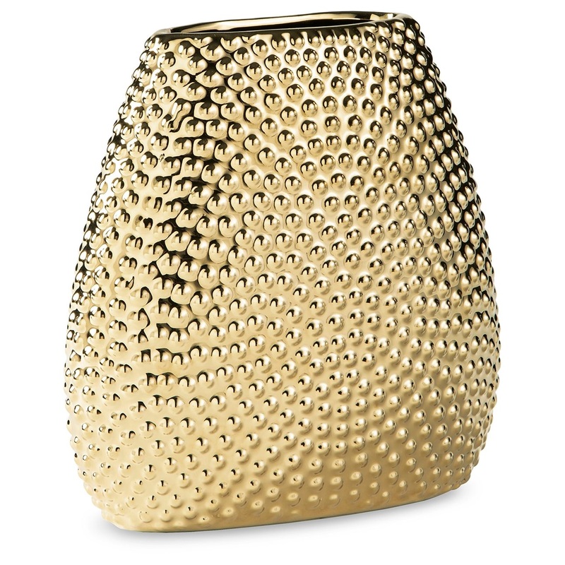 Efim – Vase|Gold|8”W x 3”D x 8”H|5”W x 3”D x 14”H