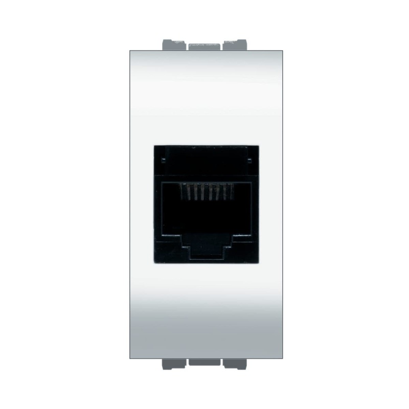 FLEXI MAINS SOCKET RJ45 WHITE