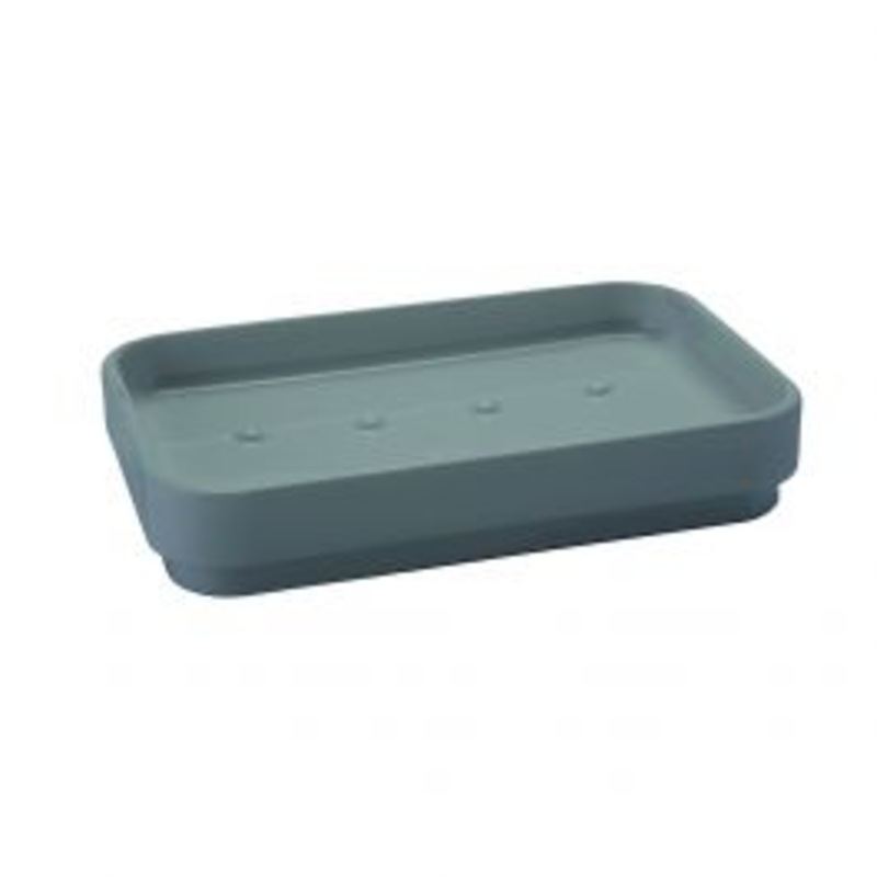 SOAP DISH GREY SQUARE