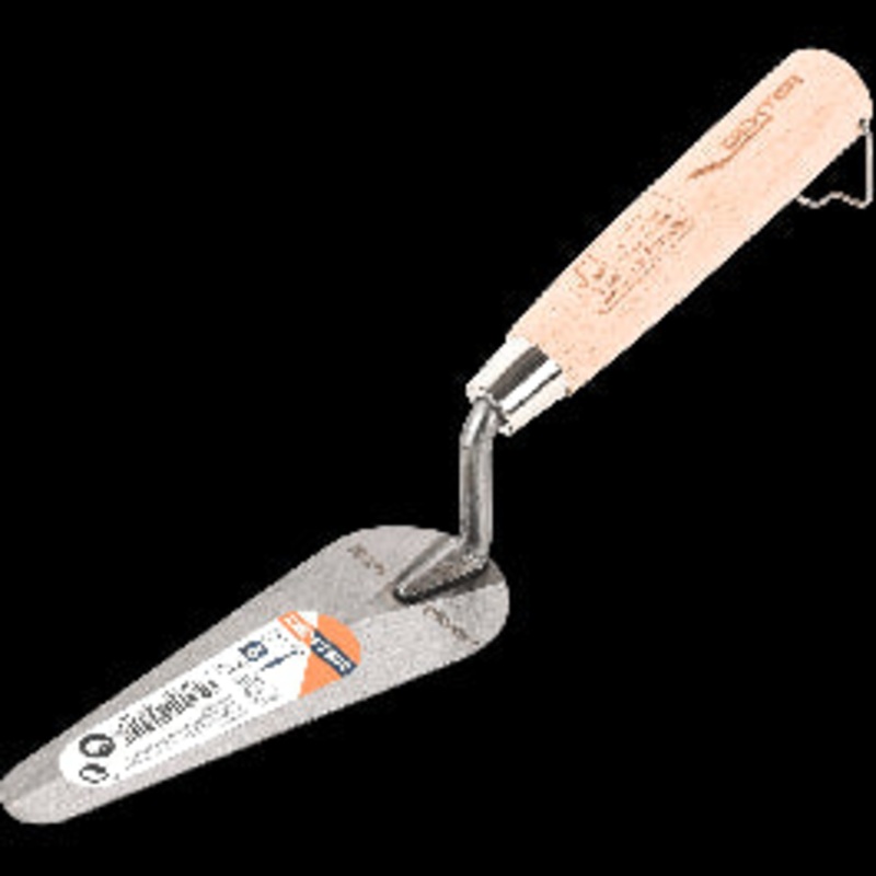 14 CM DEXTER CAT’S TONGUE STEEL TROWEL WITH WOODEN HANDLE