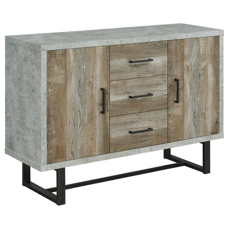 Abelardo – 3-Drawer Engineered Wood Cabinet – Weathered Oak