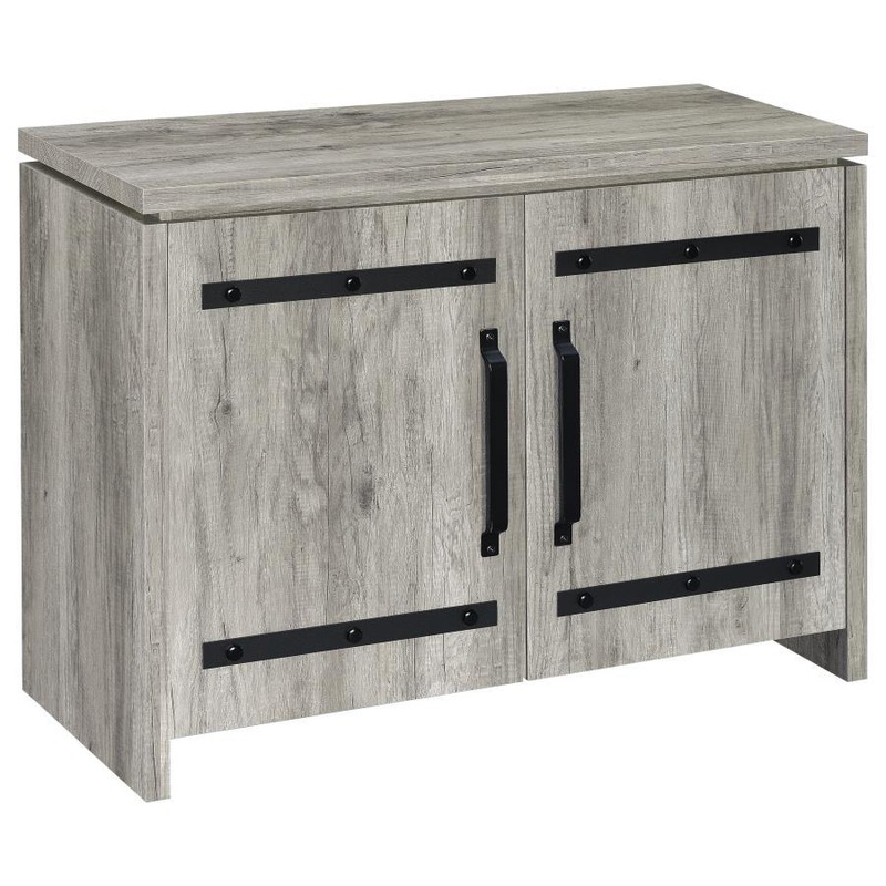 Enoch – 2 Door Engineered Wood Accent Cabinet – Gray Driftwood