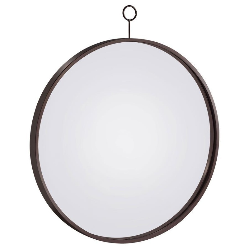Gwyneth – Round Wall Mirror – Black Nickel