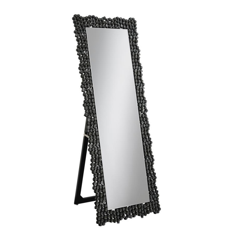 Mckay – Acrylic Frame Standing Mirror – Smokey Gray