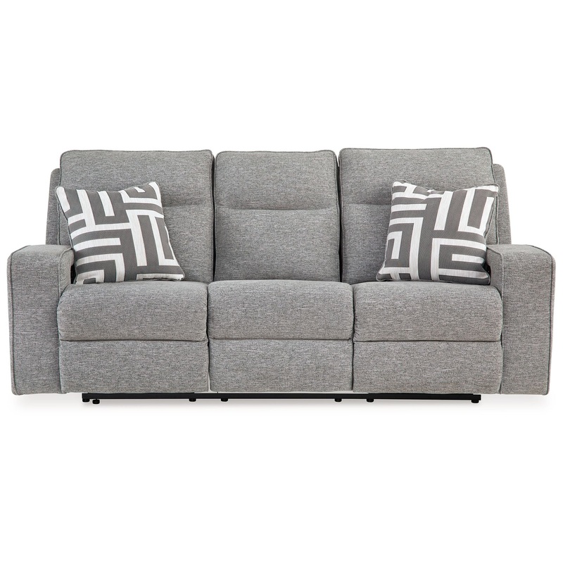 Biscoe – Power Reclining Sofa With Adj Headrest – Pewter